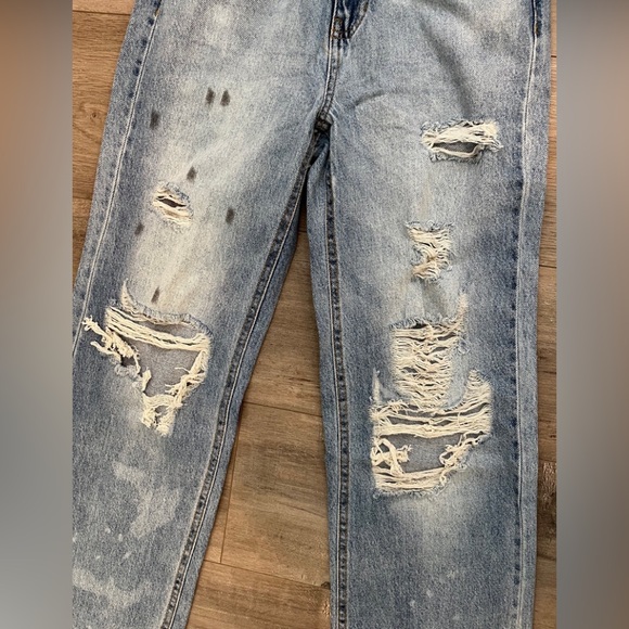 PacSun Eco Light Blue Distressed '90s Boyfriend Jeans NWT - Picture 7 of 8